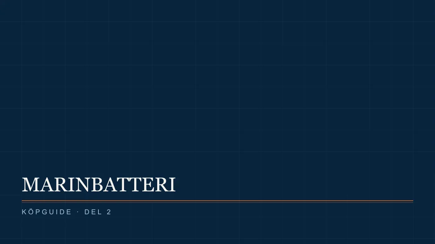Marinbatteri